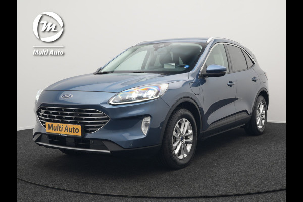 Ford Kuga 2.5 Titanium X Plug In Hybrid 225pk Dealer O.H. PHEV | Trekhaak Af Fabriek | Adaptive Cruise | Head Up | 360 Camera | Verwarmde Lederen Sportstoelen & Stuur | Blis | Navigatie | Keyless | Virtual | DAB |
