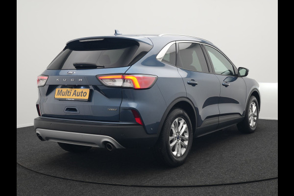Ford Kuga 2.5 Titanium X Plug In Hybrid 225pk Dealer O.H. PHEV | Trekhaak Af Fabriek | Adaptive Cruise | Head Up | 360 Camera | Verwarmde Lederen Sportstoelen & Stuur | Blis | Navigatie | Keyless | Virtual | DAB |