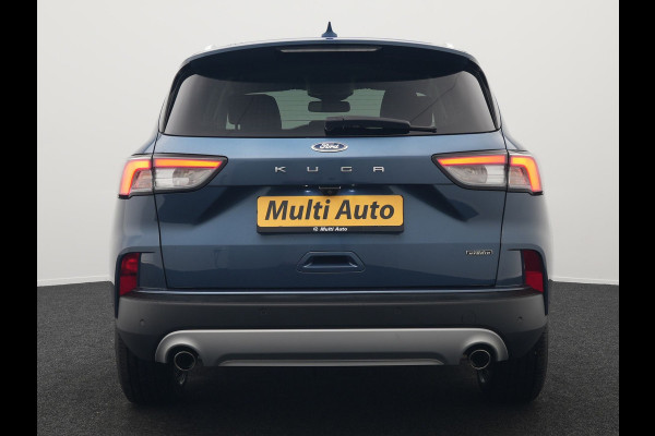 Ford Kuga 2.5 Titanium X Plug In Hybrid 225pk Dealer O.H. PHEV | Trekhaak Af Fabriek | Adaptive Cruise | Head Up | 360 Camera | Verwarmde Lederen Sportstoelen & Stuur | Blis | Navigatie | Keyless | Virtual | DAB |
