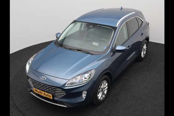 Ford Kuga 2.5 Titanium X Plug In Hybrid 225pk Dealer O.H. PHEV | Trekhaak Af Fabriek | Adaptive Cruise | Head Up | 360 Camera | Verwarmde Lederen Sportstoelen & Stuur | Blis | Navigatie | Keyless | Virtual | DAB |