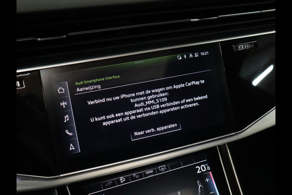 Audi Q8 55 TFSI e quattro S Line Sport [RS STOELEN, SCHUIFKANTELDAK, APPLE CARPLAY, BANG & OLUFSEN, MEMORY SEATS, ADAPTIVE CRUISE, 360 CAMERA, STUURVERWARMING, STOELVERWARMING, NIEUWSTAAT]