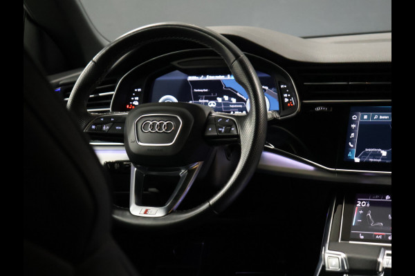 Audi Q8 55 TFSI e quattro S Line Sport [RS STOELEN, SCHUIFKANTELDAK, APPLE CARPLAY, BANG & OLUFSEN, MEMORY SEATS, ADAPTIVE CRUISE, 360 CAMERA, STUURVERWARMING, STOELVERWARMING, NIEUWSTAAT]