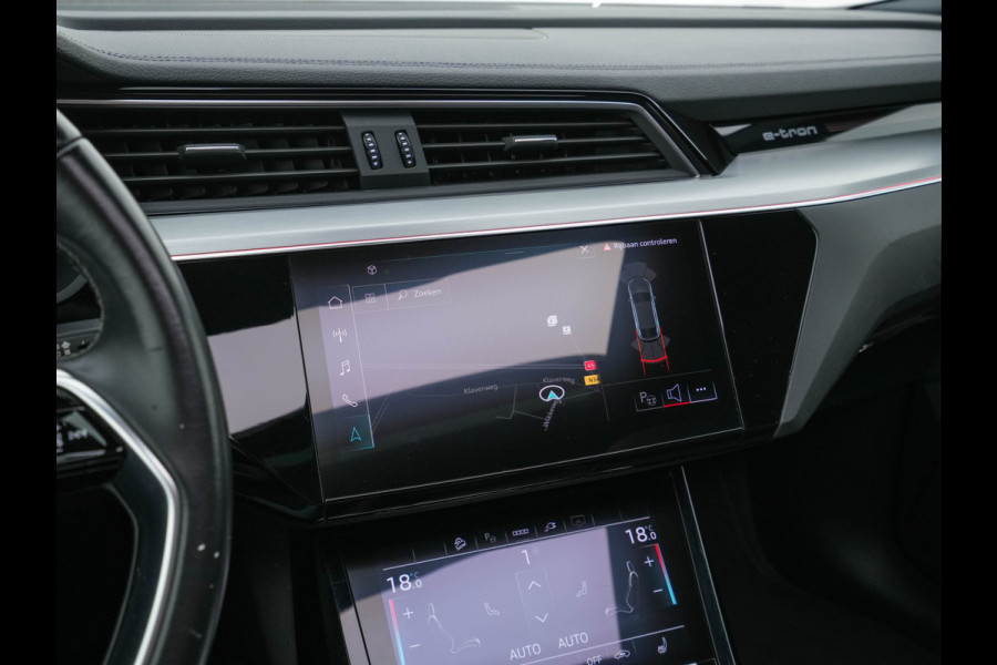 Audi e-tron Sportback 50 Quattro S-line Edition 71 kWh [ 3-Fase ] { SOH-100%} (INCL-BTW) *PANO | LEATHER-FABRIC | FULL-LED | ADAPTIVE-CRUISE | MEMORY-PACK | AIR-SUSPENSION | DIGI-COCKPIT | HEATED-SPORTSEATS | NAVI-FULLMAP | ECC | PDC | CRUISE | 20''ALU*