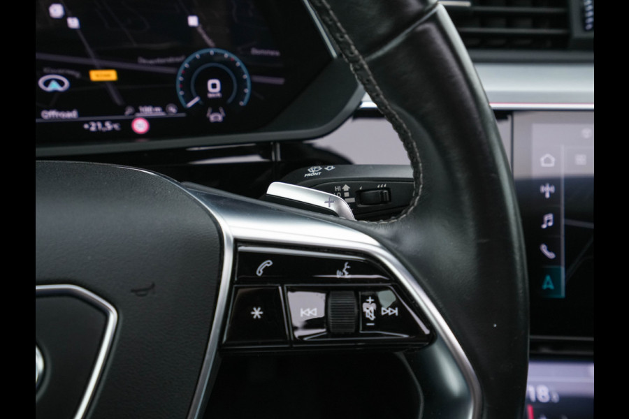 Audi e-tron Sportback 50 Quattro S-line Edition 71 kWh [ 3-Fase ] { SOH-100%} (INCL-BTW) *PANO | LEATHER-FABRIC | FULL-LED | ADAPTIVE-CRUISE | MEMORY-PACK | AIR-SUSPENSION | DIGI-COCKPIT | HEATED-SPORTSEATS | NAVI-FULLMAP | ECC | PDC | CRUISE | 20''ALU*