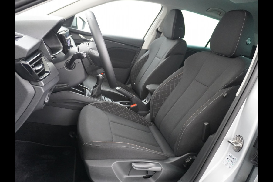 Škoda Kamiq T 111pk Smartlink Usb Pdc CruiseControl Ecc Dakrails Led Lane/Front-Assist Isofix Dab 4xElek.Ramen VerwarmdeSpiegels Aut.Verlichting VerstelbareStoelen/Stuur 16''LM NL-auto Hoge Instap Ambition 1.0 TSI