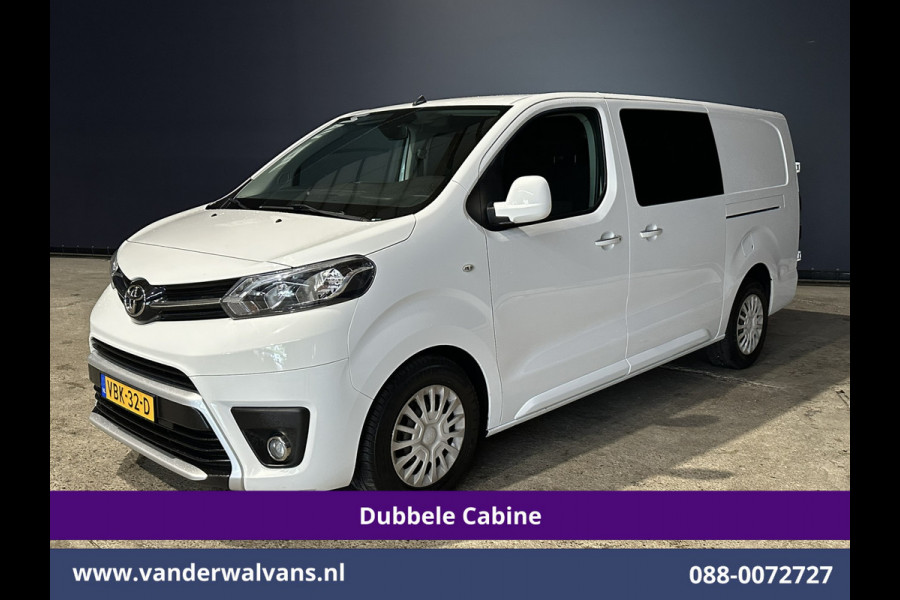 Toyota ProAce 2.0D-4D 123pk L3H1 Dubbele cabine Euro6 Airco | 5-Zits | 2x Zijdeur | 2500kg Trekhaak Navigatie, Cruiscontrol, Parkeersensoren