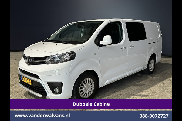 Toyota ProAce 2.0D-4D 123pk L3H1 Dubbele cabine Euro6 Airco | 5-Zits | 2x Zijdeur | 2500kg Trekhaak Navigatie, Cruiscontrol, Parkeersensoren