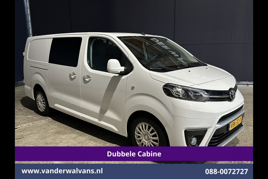 Toyota ProAce 2.0D-4D 123pk L3H1 Dubbele cabine Euro6 Airco | 5-Zits | 2x Zijdeur | 2500kg Trekhaak Navigatie, Cruiscontrol, Parkeersensoren