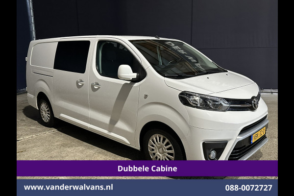 Toyota ProAce 2.0D-4D 123pk L3H1 Dubbele cabine Euro6 Airco | 5-Zits | 2x Zijdeur | 2500kg Trekhaak Navigatie, Cruiscontrol, Parkeersensoren