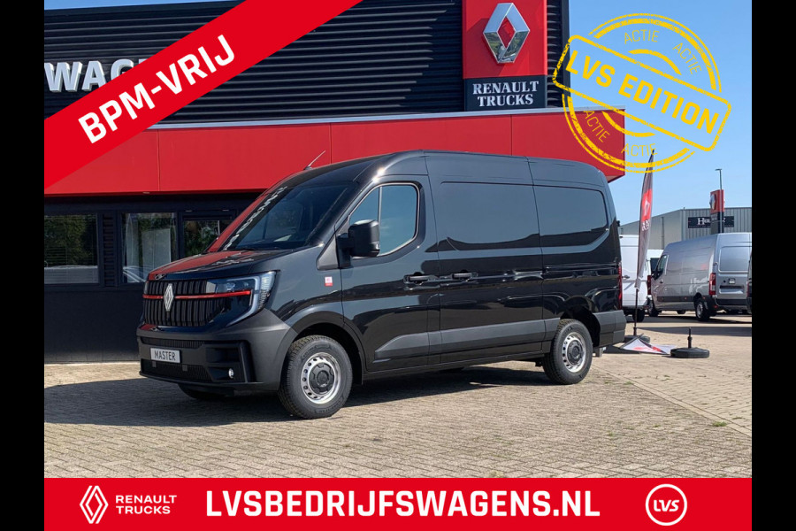 Renault Master T35 2.0 dCi 150 PK L2H2 Multimedia met Google services, Dubbele schuifdeur, Camera, Trekhaak, Apple carplay, Verwarmde voorruit.
