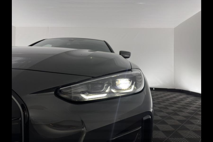 BMW i4 eDrive40 84 kWh M-Sportpack [ 3-Fase ] { SOH-95%} (INCL-BTW) *LEATHER-ALCANTARA | FULL-LED | ADAPTIVE-CRUISE | WIDE-SCREEN-DIGI-COCKPIT | DAB+ | CAMERA | AMBIENT-LIGHT | CARPLAY | SPORT-SEATS | PRIVACY-GLASS | TOWBAR | 18''ALU*