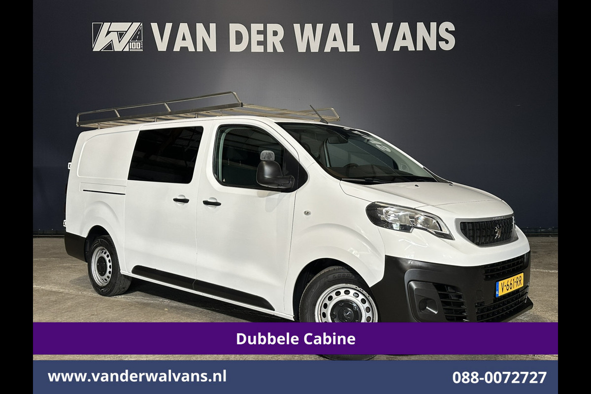 Peugeot Expert 2.0 BlueHDI 123pk L3H1 Dubbele cabine Euro6 Airco | 5-Zits | Navigatie | Imperiaal | Cruisecontrol Apple Carplay, Android Auto, Parkeersensoren, 2500kg Trekvermogen