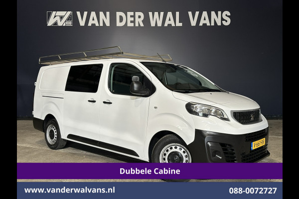 Peugeot Expert 2.0 BlueHDI 123pk L3H1 Dubbele cabine Euro6 Airco | 5-Zits | Navigatie | Imperiaal | Cruisecontrol Apple Carplay, Android Auto, Parkeersensoren, 2500kg Trekvermogen