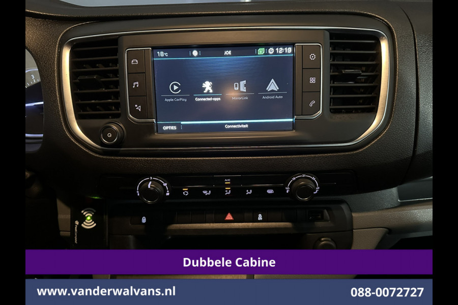 Peugeot Expert 2.0 BlueHDI 123pk L3H1 Dubbele cabine Euro6 Airco | 5-Zits | Navigatie | Imperiaal | Cruisecontrol Apple Carplay, Android Auto, Parkeersensoren, 2500kg Trekvermogen