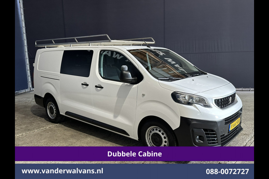 Peugeot Expert 2.0 BlueHDI 123pk L3H1 Dubbele cabine Euro6 Airco | 5-Zits | Navigatie | Imperiaal | Cruisecontrol Apple Carplay, Android Auto, Parkeersensoren, 2500kg Trekvermogen