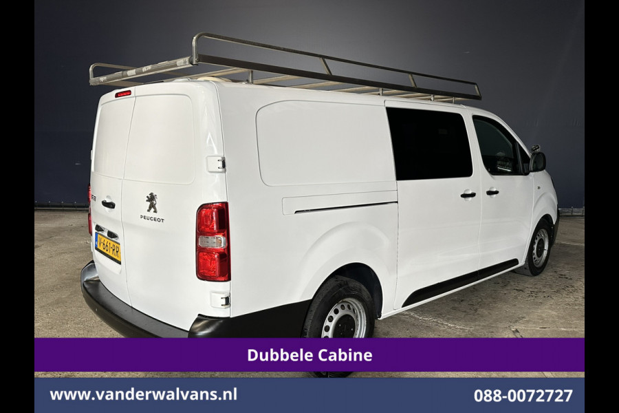 Peugeot Expert 2.0 BlueHDI 123pk L3H1 Dubbele cabine Euro6 Airco | 5-Zits | Navigatie | Imperiaal | Cruisecontrol Apple Carplay, Android Auto, Parkeersensoren, 2500kg Trekvermogen