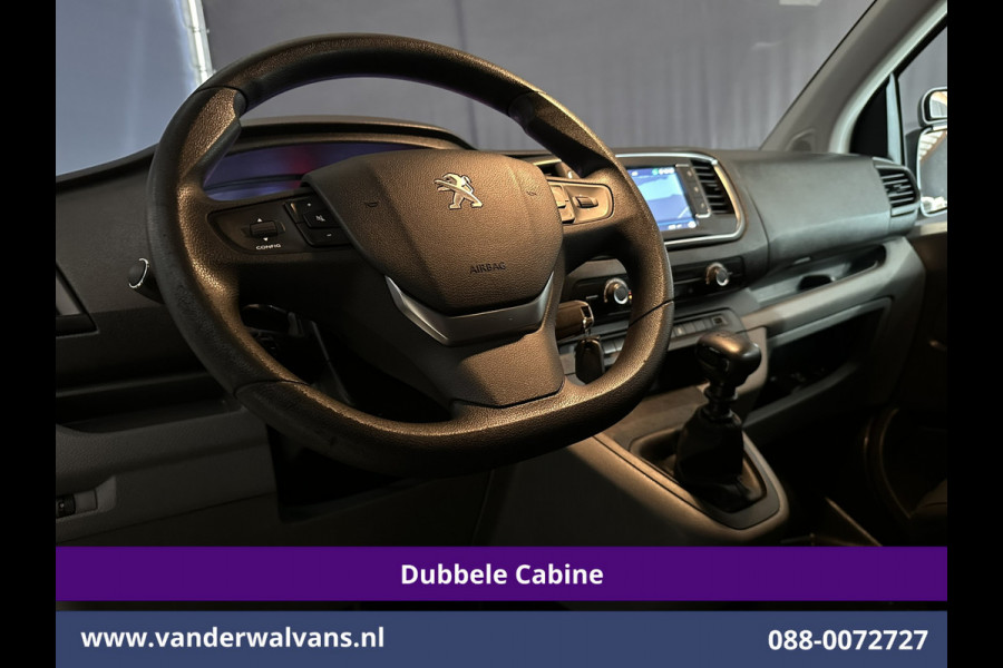 Peugeot Expert 2.0 BlueHDI 123pk L3H1 Dubbele cabine Euro6 Airco | 5-Zits | Navigatie | Imperiaal | Cruisecontrol Apple Carplay, Android Auto, Parkeersensoren, 2500kg Trekvermogen