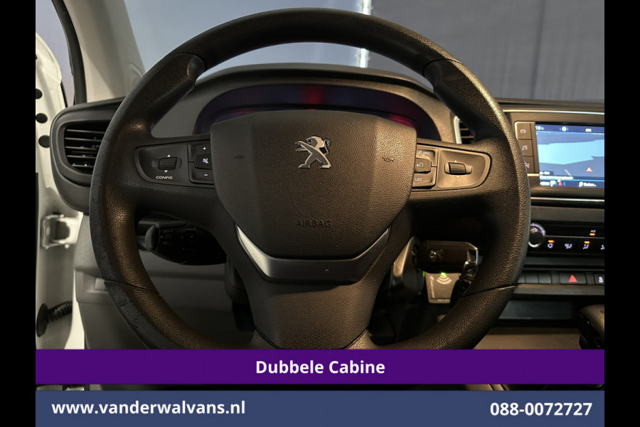Peugeot Expert 2.0 BlueHDI 123pk L3H1 Dubbele cabine Euro6 Airco | 5-Zits | Navigatie | Imperiaal | Cruisecontrol Apple Carplay, Android Auto, Parkeersensoren, 2500kg Trekvermogen