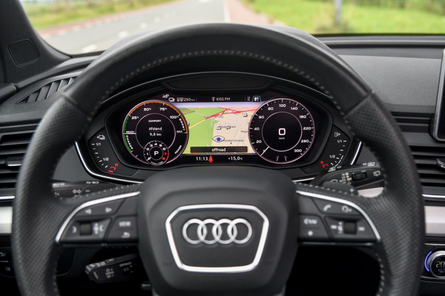 Audi Q5 55 TFSI e quattro Competition 3x S-Line. Luchtv, Massage, Pano, ACC, 360, B&O, Trekh, Keyless, Matrix, CarPlay, Sfeer!