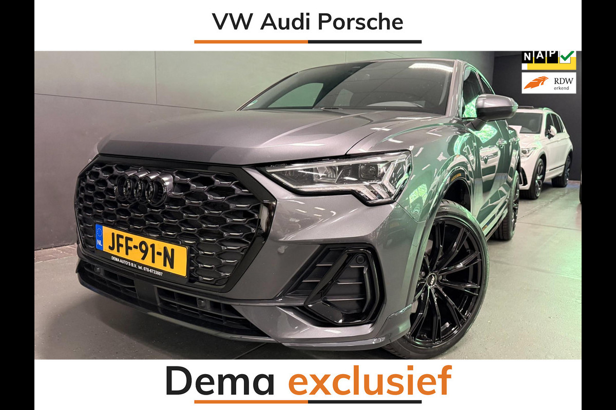 Audi Q3 Sportback 45 TFSI e 2X S-LINE BLACKLINE 20'' V-COCKPIT/NAVI/DAB/LED/CAM/ECC/PDC/CRUISE/// Audi Q3 Sportback 45 TFSI e 2X S-LINE BLACKLINE 20'' V-COCKPIT/NAVI/DAB/LED/CAM/ECC/PDC/CRUISE///