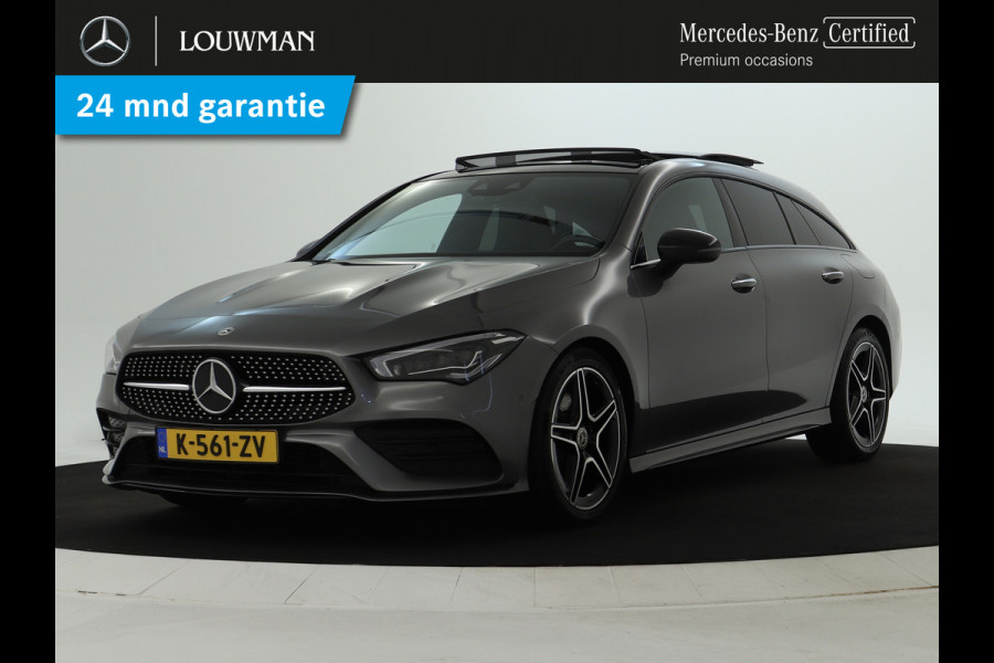 Mercedes-Benz CLA-Klasse Shooting Brake 200 Business Solution AMG Panoramadak | 5 spaaks lichtmetalen velgen | elct. bed. voorstoelen met memory | parking support met camera achter | Inclusief 24 maanden MB Certified garantie voor Europa.