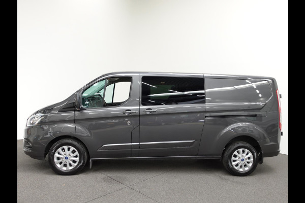 Ford Transit Custom 300 2.0 TDCI L2H1 Limited Dubbele Cabine Navi Airco 2 Schuifdeuren Trekhaak PDC voor & achter Carplay DAB