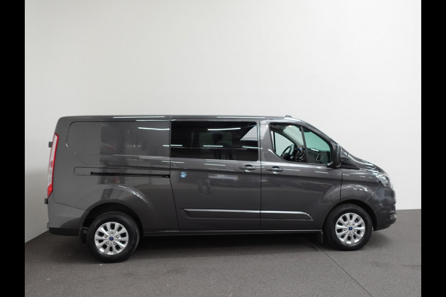 Ford Transit Custom 300 2.0 TDCI L2H1 Limited Dubbele Cabine Navi Airco 2 Schuifdeuren Trekhaak PDC voor & achter Carplay DAB