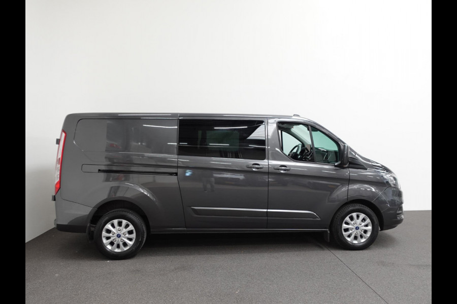 Ford Transit Custom 300 2.0 TDCI L2H1 Limited Dubbele Cabine Navi Airco 2 Schuifdeuren Trekhaak PDC voor & achter Carplay DAB
