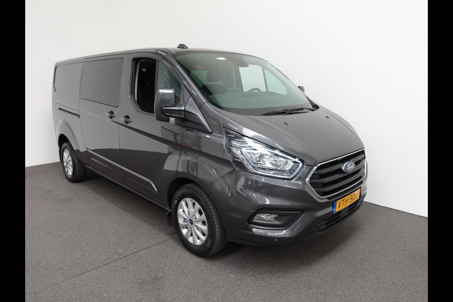 Ford Transit Custom 300 2.0 TDCI L2H1 Limited Dubbele Cabine Navi Airco 2 Schuifdeuren Trekhaak PDC voor & achter Carplay DAB
