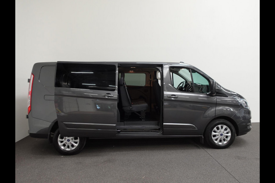 Ford Transit Custom 300 2.0 TDCI L2H1 Limited Dubbele Cabine Navi Airco 2 Schuifdeuren Trekhaak PDC voor & achter Carplay DAB