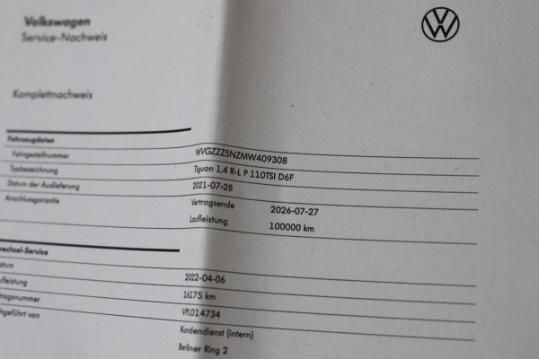 Volkswagen Tiguan 1.4 TSI eHybrid R-Line *Leder*Camera*IQ Led*Trekhaak*