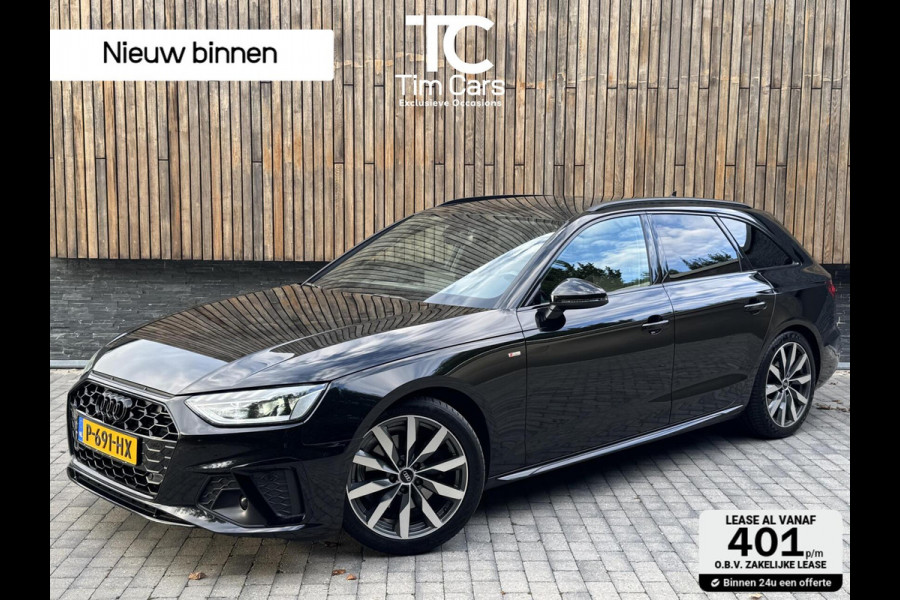 Audi A4 Avant 35 TFSI S edition Competition Automaat | Zwart optiek | Stoelverwarming | Google Navigatie | Apple CarPlay | Getint glas |