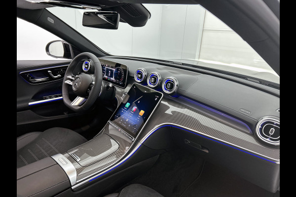 Mercedes-Benz C-Klasse 300 e Business Solution AMG | Trekhaak | Middenconsole metaalstructuur | Nightpakket | Panoramaschuifdak | Smartphone integratie | Parkeerpakket met 360°-camera | 19" multispaaks AMG-velgen |