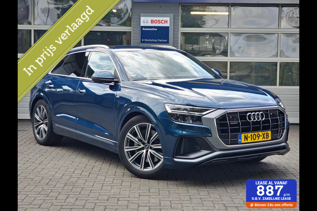 Audi Q8 55 TFSI e quattro Pro Line S|Luchtvering|Leer|Trekhaak|67.473KM|