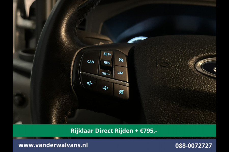 Ford Transit 2.0 TDCI 130pk L3H2 Dubbele cabine Euro6 *Rijklaar Direct Rijden* Airco | 6-Zits | 2500kg Trekhaak | LED | Cruisecontrol Parkeersensoren, verwarmde voorruit