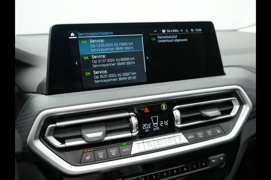 BMW X3 xDrive30e LCI FACELIFT MODEL Plug In Hybrid 293pk Dealer O.H PHEV | Trekhaak af Fabriek | Panodak | Laser LED | 360 Camera | Head Up | Lederen Sportstoelen Memory | Keyless | Apple Carplay |