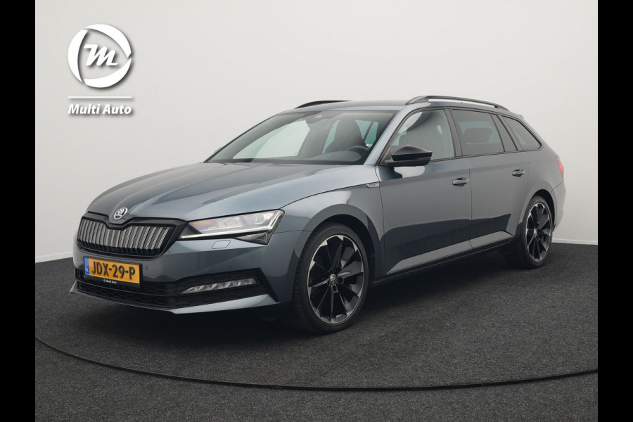 Škoda Superb Combi 1.4 TSI iV Sportline Plug In Hybrid 218pk Dealer O.H PHEV | Adaptive Cruise | 360 Camera | Alcantara Sportstoelen Memory | Canton Audio | 19"L.M | Virtual | Keyless |