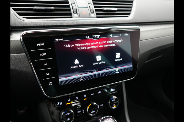 Škoda Superb Combi 1.4 TSI iV Sportline Plug In Hybrid 218pk Dealer O.H PHEV | Adaptive Cruise | 360 Camera | Alcantara Sportstoelen Memory | Canton Audio | 19"L.M | Virtual | Keyless |