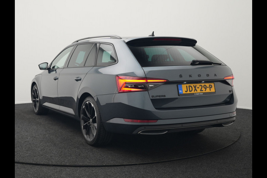 Škoda Superb Combi 1.4 TSI iV Sportline Plug In Hybrid 218pk Dealer O.H PHEV | Adaptive Cruise | 360 Camera | Alcantara Sportstoelen Memory | Canton Audio | 19"L.M | Virtual | Keyless |