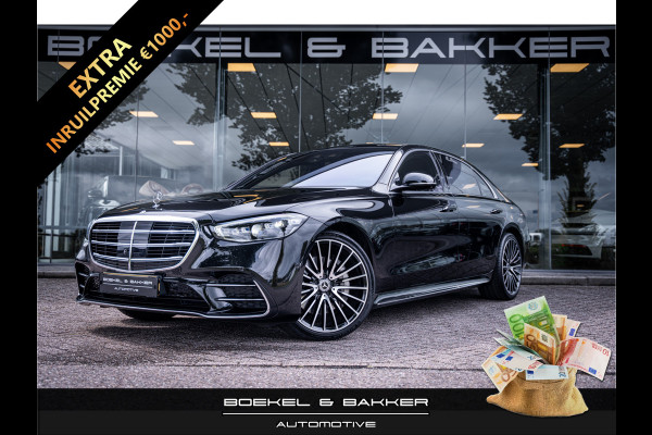 Mercedes-Benz S-Klasse 500 4MATIC Lang AMG Line ** Achterasbesturing ** Panodak ** HUD ** Burmester Premium Plus ** 21inch ** Ventilatie ** Massage
