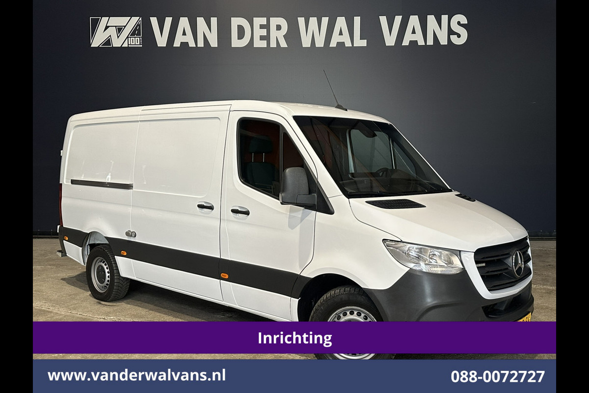 Mercedes-Benz Sprinter 316 CDI 164pk Achterwielaandrijving L2H1 inrichting Euro6 Airco | 2800kg Trekhaak | Camera | Cruisecontrol | Apple Carplay Android Auto, Parkeersensoren