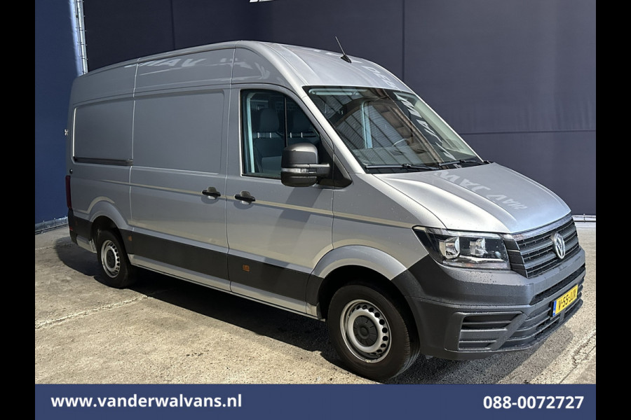 Volkswagen Crafter 2.0 TDI 140pk L3H3 L2H2 Euro6 Airco | 3000kg Trekhaak | Camera | Navigatie | Apple Carplay Android auto, Bijrijdersbank, zilver