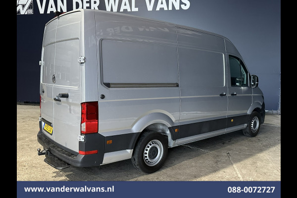 Volkswagen Crafter 2.0 TDI 140pk L3H3 L2H2 Euro6 Airco | 3000kg Trekhaak | Camera | Navigatie | Apple Carplay Android auto, Bijrijdersbank, zilver