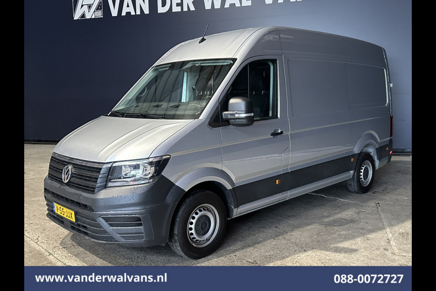 Volkswagen Crafter 2.0 TDI 140pk L3H3 L2H2 Euro6 Airco | 3000kg Trekhaak | Camera | Navigatie | Apple Carplay Android auto, Bijrijdersbank, zilver
