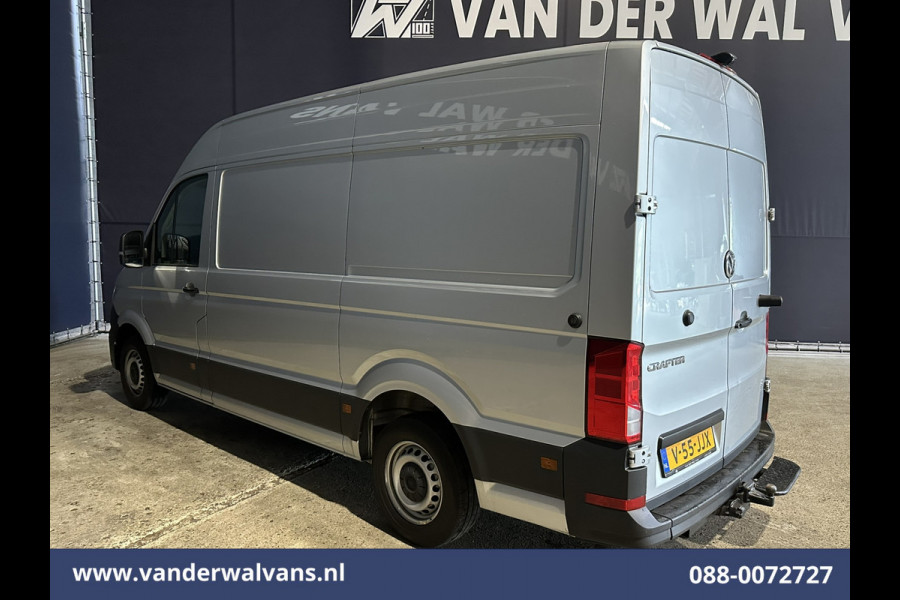Volkswagen Crafter 2.0 TDI 140pk L3H3 L2H2 Euro6 Airco | 3000kg Trekhaak | Camera | Navigatie | Apple Carplay Android auto, Bijrijdersbank, zilver