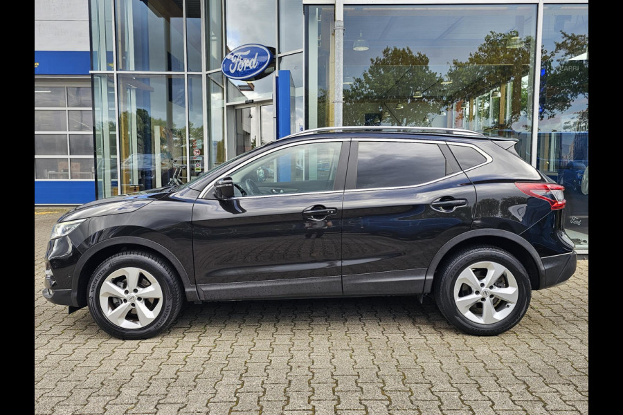 Nissan QASHQAI 1.2 Business Edition 115 pk Automaat | Led verlichting | Panoramadak | Half leder | 360 camera | Stoelverwarming | Trekhaak | Perfect onderhouden etc.