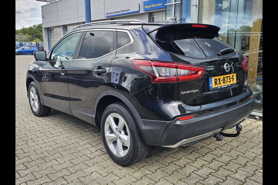 Nissan QASHQAI 1.2 Business Edition 115 pk Automaat | Led verlichting | Panoramadak | Half leder | 360 camera | Stoelverwarming | Trekhaak | Perfect onderhouden etc.