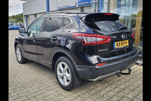 Nissan QASHQAI 1.2 Business Edition 115 pk Automaat | Led verlichting | Panoramadak | Half leder | 360 camera | Stoelverwarming | Trekhaak | Perfect onderhouden etc.