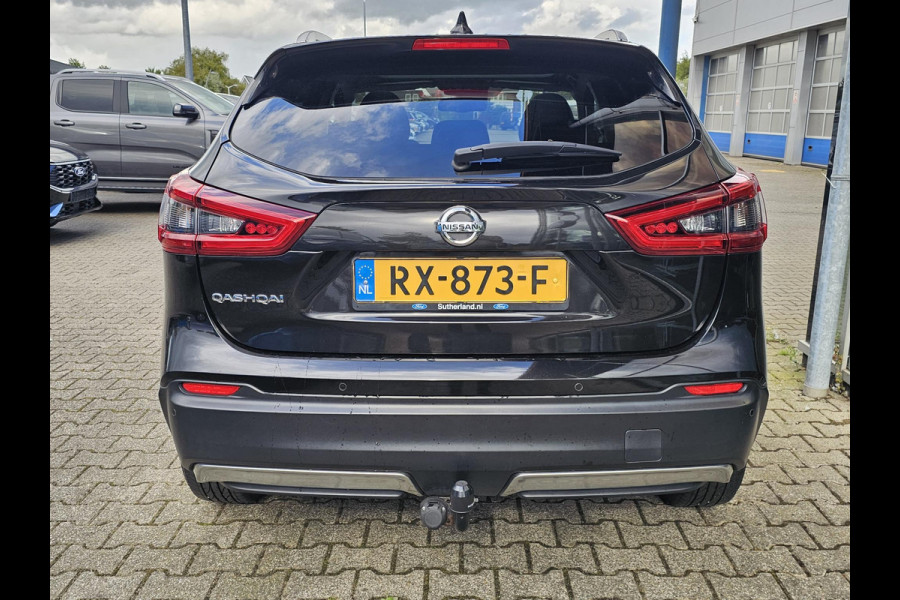 Nissan QASHQAI 1.2 Business Edition 115 pk Automaat | Led verlichting | Panoramadak | Half leder | 360 camera | Stoelverwarming | Trekhaak | Perfect onderhouden etc.