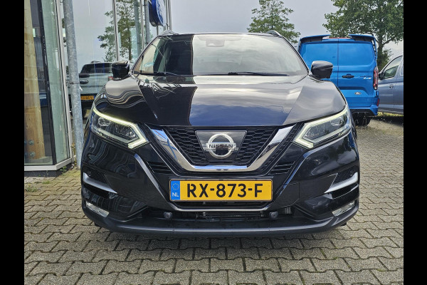 Nissan QASHQAI 1.2 Business Edition 115 pk Automaat | Led verlichting | Panoramadak | Half leder | 360 camera | Stoelverwarming | Trekhaak | Perfect onderhouden etc.